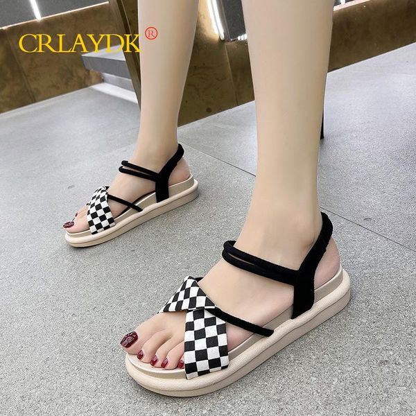women open toe outdoor beach sandals bow grid girls flats for summer strap soft shoes casual slippers chaussures plates, Black
women open toe outdoor beach sandals bow grid girls flats for summer strap soft shoes casual slippers chaussures plates, Black
