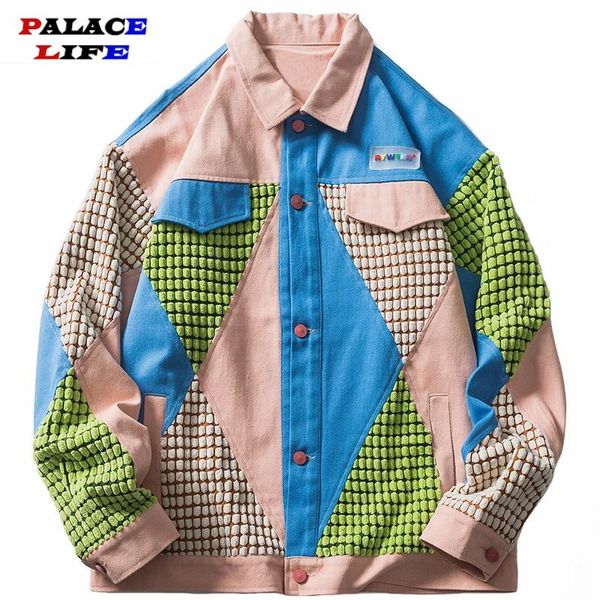 men's jackets hip hop denim jacket streetwear harajuku color block patchwork coat 2021 men autumn cotton casual outwear, Black;brown
men's jackets hip hop denim jacket streetwear harajuku color block patchwork coat 2021 men autumn cotton casual outwear, Black;brown