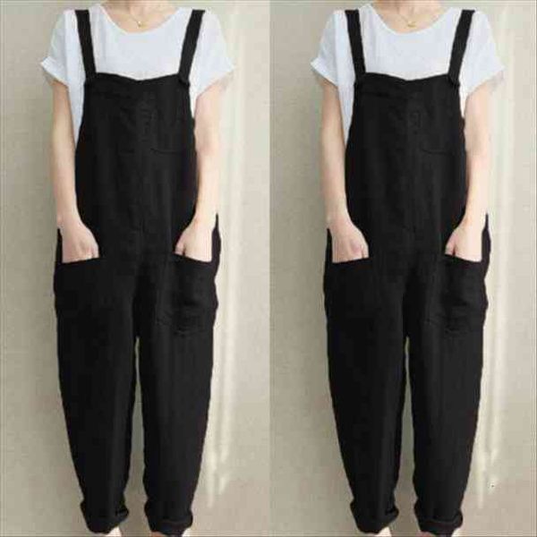 sleeveless dungarees loose long pants womens romper cotton linen overalls playsuits, Black;white
sleeveless dungarees loose long pants womens romper cotton linen overalls playsuits, Black;white