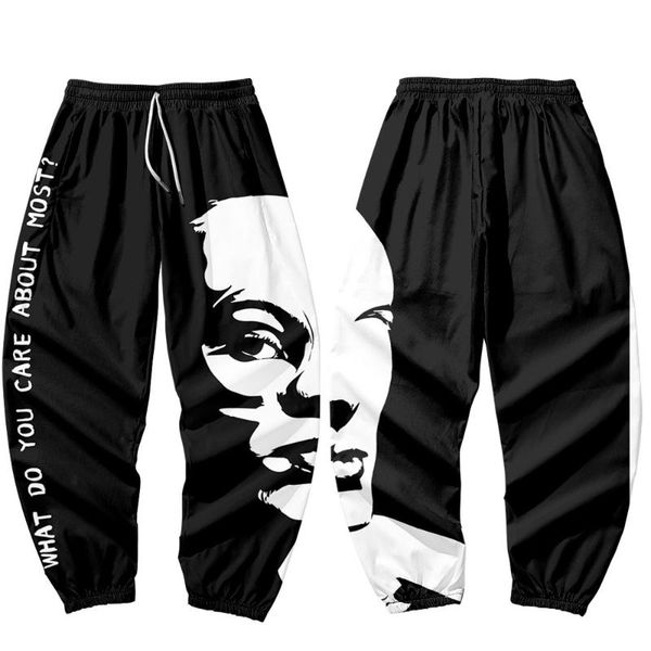 men's pants 2021 men harajuku joggers fashion casual trousers hip hop cargo pockets black print streetwear
men's pants 2021 men harajuku joggers fashion casual trousers hip hop cargo pockets black print streetwear