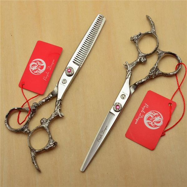 hair scissors 2pcs 6'' 17.5cm silvery 440c professional human hairdressing shears cutting + thinning dragon carving z9005
hair scissors 2pcs 6'' 17.5cm silvery 440c professional human hairdressing shears cutting + thinning dragon carving z9005