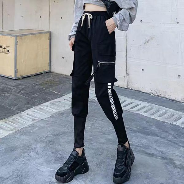 cool zippers hip hop black cargo pants women loose casual gothic trousers drawstring punk sweatpants capris vrouw broek women's &, Black;white
cool zippers hip hop black cargo pants women loose casual gothic trousers drawstring punk sweatpants capris vrouw broek women's &, Black;white