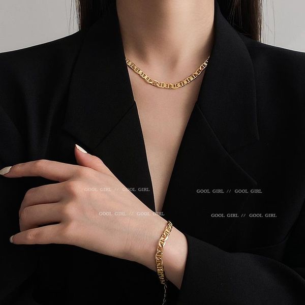 earrings & necklace geometric chain personality metal clavicle simple hip hop fashion temperament sweet cool girl, Silver
earrings & necklace geometric chain personality metal clavicle simple hip hop fashion temperament sweet cool girl, Silver