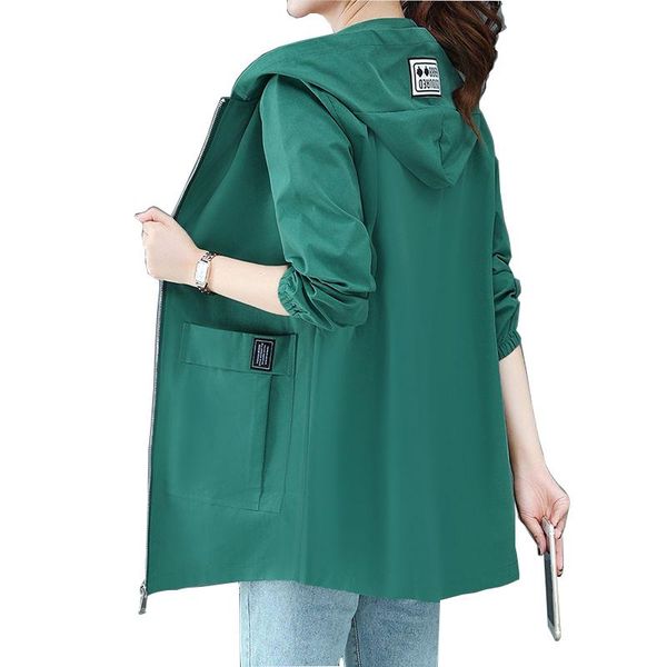 women's jackets women 2021 spring solid windbreaker jacket fashion mid-length big pocket coat loose oversize hooded zipper outerwear, Black;brown
women's jackets women 2021 spring solid windbreaker jacket fashion mid-length big pocket coat loose oversize hooded zipper outerwear, Black;brown
