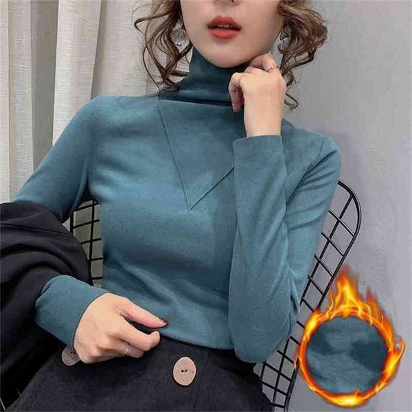 turtleneck brushed sanding t shirt women solid cotton stretchy long sleeve autumn winter t-shirt tee bottoming t9n391 210421, Black;gray
turtleneck brushed sanding t shirt women solid cotton stretchy long sleeve autumn winter t-shirt tee bottoming t9n391 210421, Black;gray