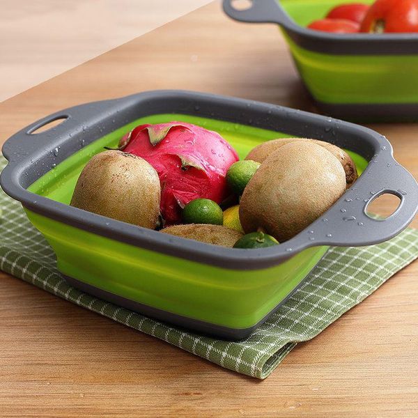 colanders & strainers 2pcs/set foldable silicone colander fruit vegetable washing basket strainer square shape collapsible drainer kitchen t
colanders & strainers 2pcs/set foldable silicone colander fruit vegetable washing basket strainer square shape collapsible drainer kitchen t