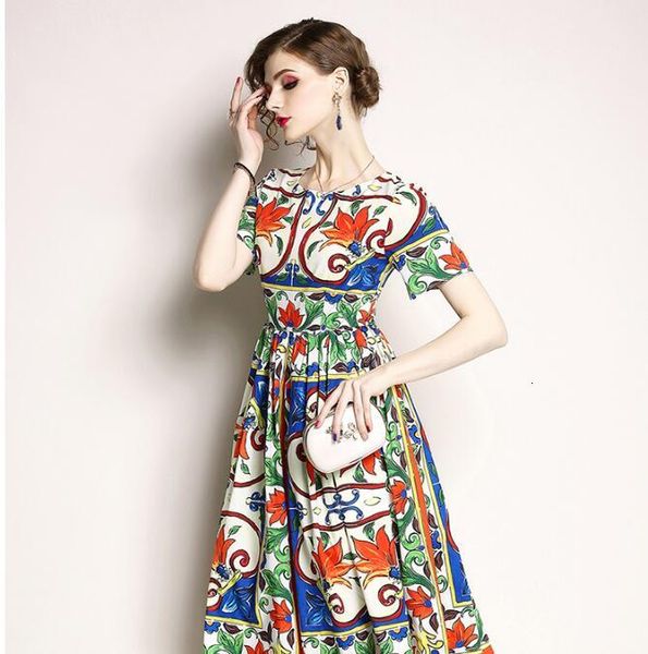 a line summer women runway designer luxury printed short sleeve ball gown chiffon es elegant party knee length big swing, Black;gray
a line summer women runway designer luxury printed short sleeve ball gown chiffon es elegant party knee length big swing, Black;gray