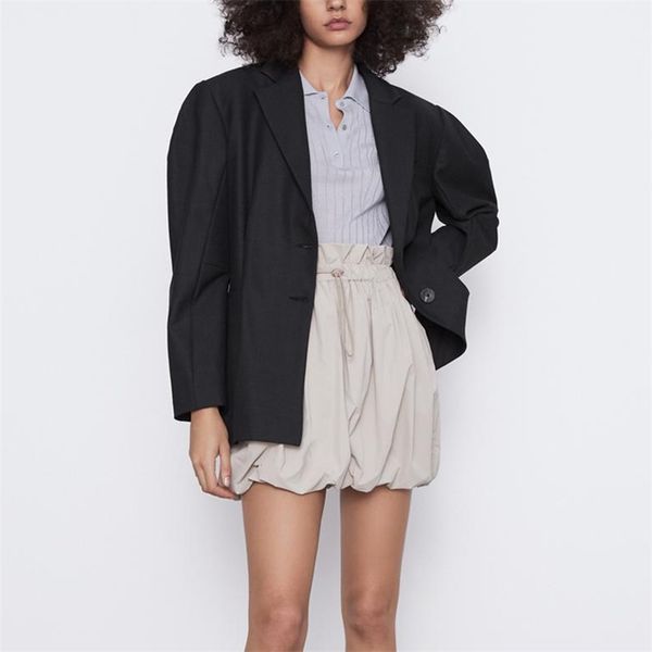 autumn za women's suit ol style blazers jacket coat stylish loose lamb sleeve fashion long outerwear chic 210422, White;black
autumn za women's suit ol style blazers jacket coat stylish loose lamb sleeve fashion long outerwear chic 210422, White;black