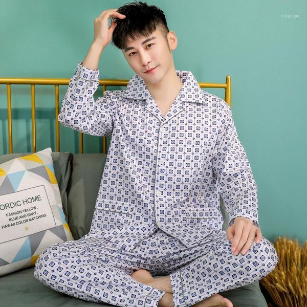 pajamas men's long-sleeved cotton spring and summer pijama thin section autumn home service temperament suit sleepwear 2021, Black;brown
pajamas men's long-sleeved cotton spring and summer pijama thin section autumn home service temperament suit sleepwear 2021, Black;brown
