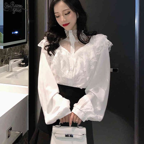 lace shirts women ruffles turtleneck autumn womens and blouses puff sleeve sweet white black blusas de mujer 10783 210521
lace shirts women ruffles turtleneck autumn womens and blouses puff sleeve sweet white black blusas de mujer 10783 210521