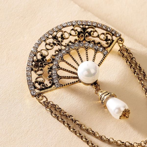 mtj chinese style double layer tassel fan pearl court national style qipao hanfu brooch yaguang female national brooches s pin pin, Gray
mtj chinese style double layer tassel fan pearl court national style qipao hanfu brooch yaguang female national brooches s pin pin, Gray