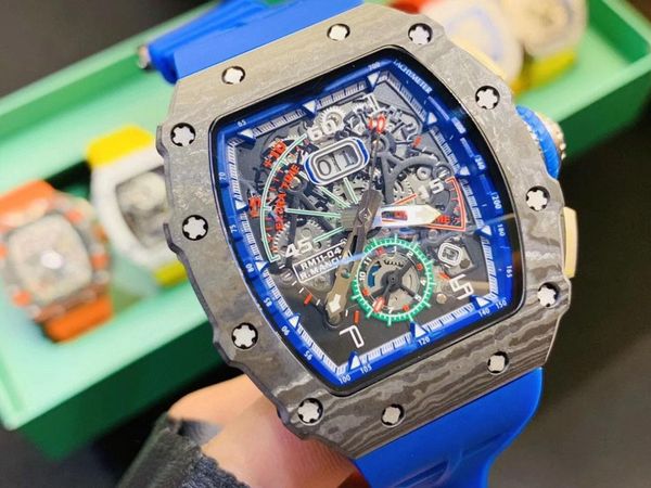 wristwatches automatic mechanical flyback sports men watch carbon fiber calendar blue red rubber, Slivery;brown
wristwatches automatic mechanical flyback sports men watch carbon fiber calendar blue red rubber, Slivery;brown