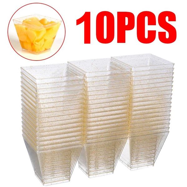 disposable dinnerware plastic dessert cups water cup golden powder cube pudding sauce jelly container wedding tableware decoration
disposable dinnerware plastic dessert cups water cup golden powder cube pudding sauce jelly container wedding tableware decoration