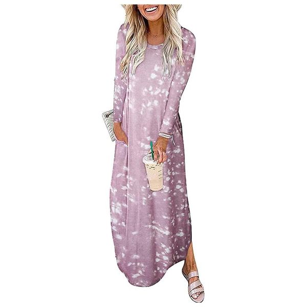casual dresses clouds print women maxi dress loose female long round neck sleeve holiday party, Black;gray
casual dresses clouds print women maxi dress loose female long round neck sleeve holiday party, Black;gray