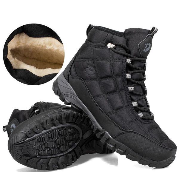 boots men winter fashion lace-up non-slip warm thick fur snow hard-wearing shoes, Black
boots men winter fashion lace-up non-slip warm thick fur snow hard-wearing shoes, Black