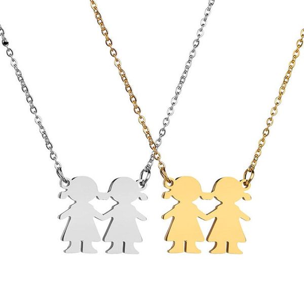 charm girl boy family necklaces for women jewelry stainless steel necklace choker children gifts bijoux femme mom dad pendant, Silver
charm girl boy family necklaces for women jewelry stainless steel necklace choker children gifts bijoux femme mom dad pendant, Silver