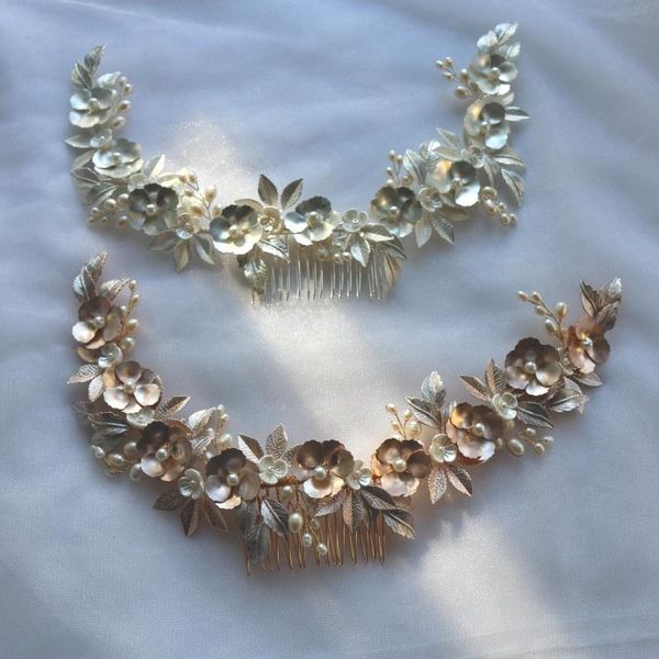hair clips & barrettes vintage gold silver color floral bridal crown clip pearls leaf women headpiece wedding jewelry, Golden;silver
hair clips & barrettes vintage gold silver color floral bridal crown clip pearls leaf women headpiece wedding jewelry, Golden;silver