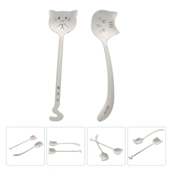 spoons 2pcs adorable coffee dessert stainless steel (silver)
spoons 2pcs adorable coffee dessert stainless steel (silver)