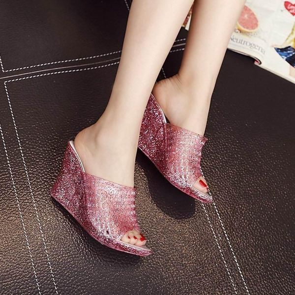 slippers womens clear casual wedge heel open toe summer shoe slingback shoes, Black
slippers womens clear casual wedge heel open toe summer shoe slingback shoes, Black