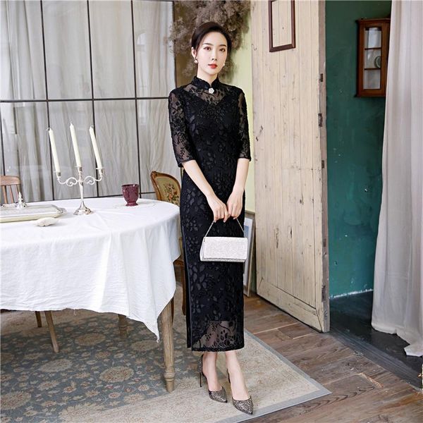 ethnic clothing autumn women seven points sleeve flocking qipao elegant orientale banquet mandarin collar cheongsam oversize 5xl, Red
ethnic clothing autumn women seven points sleeve flocking qipao elegant orientale banquet mandarin collar cheongsam oversize 5xl, Red