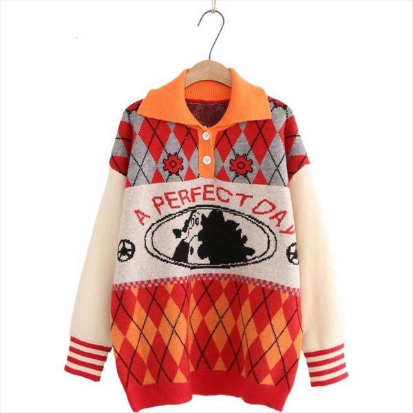 women cartoon embroidery korean knitted womens sweater pullover 020 winter long sleeve turndown collar casual office ladies cute top, White;black
women cartoon embroidery korean knitted womens sweater pullover 020 winter long sleeve turndown collar casual office ladies cute top, White;black
