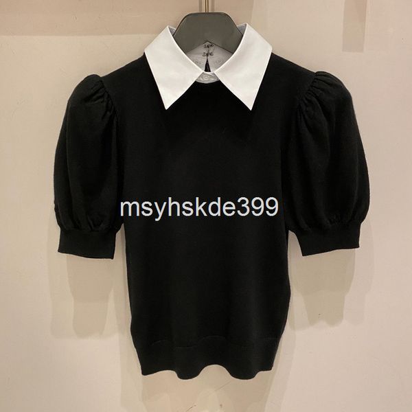 women's sweaters niche trend early spring style bubble short sleeve sweater women's cotton t-shirt fashion, White;black
women's sweaters niche trend early spring style bubble short sleeve sweater women's cotton t-shirt fashion, White;black