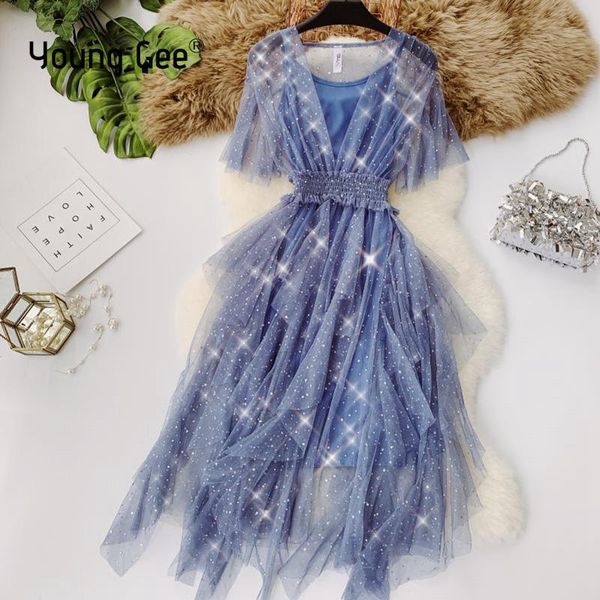 casual dresses young gee beautiful fashion women flare sleeve mesh dress spring summer asymmetrical slim bling cake robe femme, Black;gray
casual dresses young gee beautiful fashion women flare sleeve mesh dress spring summer asymmetrical slim bling cake robe femme, Black;gray