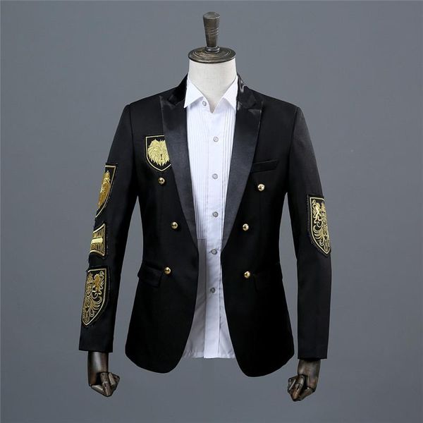 men's suits & blazers black blazer slim masculino mens suit jacket heren colberts terno blaser, White;black
men's suits & blazers black blazer slim masculino mens suit jacket heren colberts terno blaser, White;black