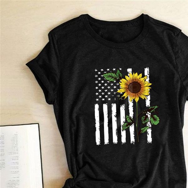 sunflower american national flag womens t shirt printed summer graphic tees aesthetic teens casual ropa mujer, White
sunflower american national flag womens t shirt printed summer graphic tees aesthetic teens casual ropa mujer, White