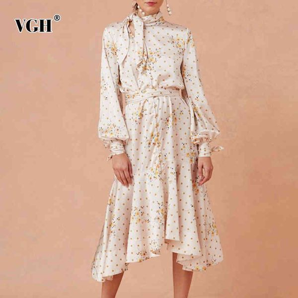 vgh vintage print dress for women stand collar long sleeve high waist irregular hem dot dresses female fashion new clothing 210421, Black;gray
vgh vintage print dress for women stand collar long sleeve high waist irregular hem dot dresses female fashion new clothing 210421, Black;gray