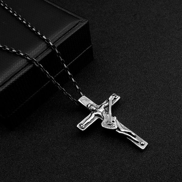 fashion design necklace pendant luxury jewelry punk men's guitar cross chain antique, Silver
fashion design necklace pendant luxury jewelry punk men's guitar cross chain antique, Silver