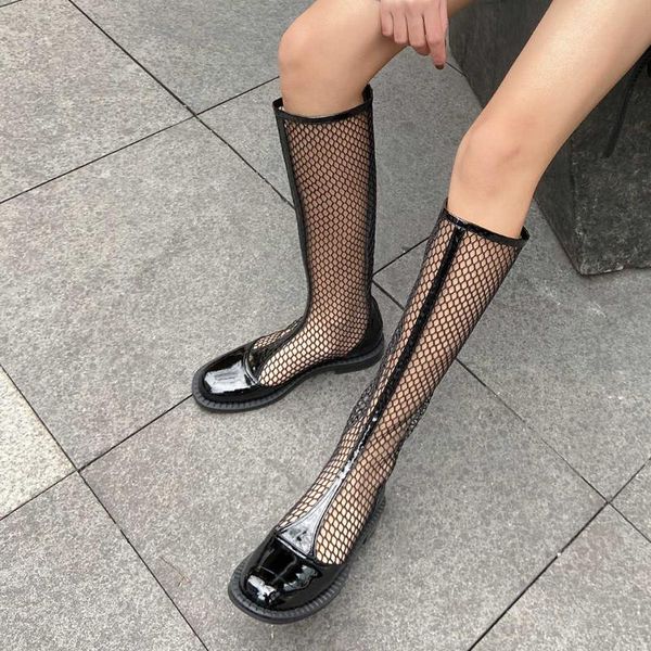 boots spring and summer 2021 fashion round head low heel women's shoes simple leisure zipper high tube cool, Black
boots spring and summer 2021 fashion round head low heel women's shoes simple leisure zipper high tube cool, Black