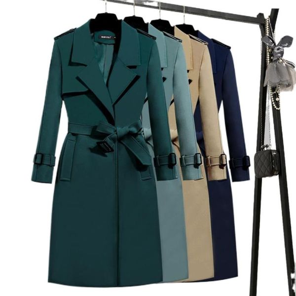 women's jackets coat women jacket windbreaker office lady middle long korean autumn 2021 temperament slim waist fashion clothes streetw, Black;brown
women's jackets coat women jacket windbreaker office lady middle long korean autumn 2021 temperament slim waist fashion clothes streetw, Black;brown
