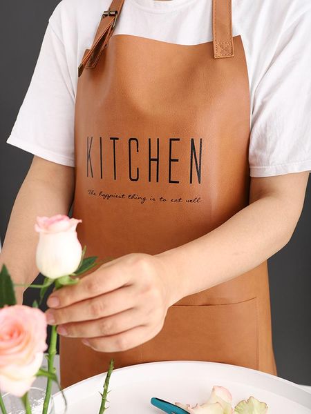 leather apron chef cooking kitchen household waterproof anti-oil aprons sleeveless for woman with pockets
leather apron chef cooking kitchen household waterproof anti-oil aprons sleeveless for woman with pockets