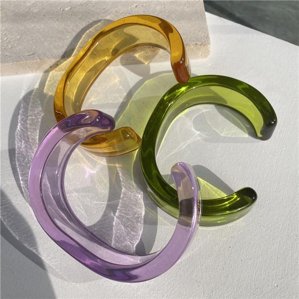 bangle simple exaggerated transparent large c shaped multicolor smooth acrylic widen opened bracelet for women party accessories, Black
bangle simple exaggerated transparent large c shaped multicolor smooth acrylic widen opened bracelet for women party accessories, Black