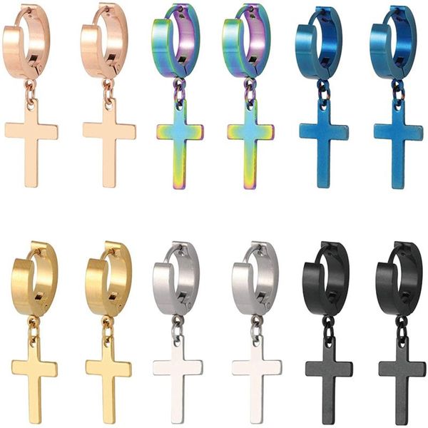 hoop & huggie 1pc men woman cross dangle huggies earrings stainless steel punk pendant gothic ear earring piercing jewelry, Golden;silver
hoop & huggie 1pc men woman cross dangle huggies earrings stainless steel punk pendant gothic ear earring piercing jewelry, Golden;silver