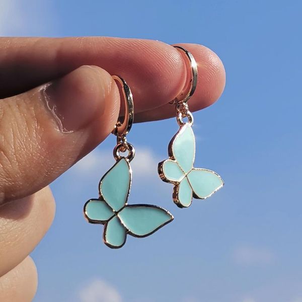 hoop & huggie zx cute enamel butterfly earrings for women gold color metal huggies wholesale girl jewelry party gifts bijoux ins, Golden;silver
hoop & huggie zx cute enamel butterfly earrings for women gold color metal huggies wholesale girl jewelry party gifts bijoux ins, Golden;silver