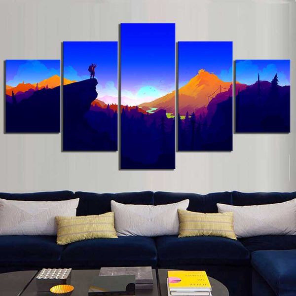 wall art canvas paintings 5 piece abstract firewatch scene artwork fantasy mountain modern home decoration
wall art canvas paintings 5 piece abstract firewatch scene artwork fantasy mountain modern home decoration