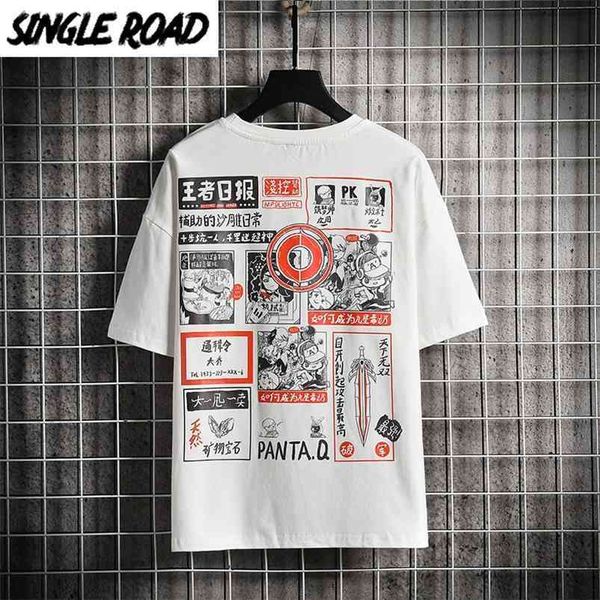 single road men oversized t-shirt anime graphic cotton hip hop tshirt male japanese streetwear harajuku t shirt for men 210722, White;black
single road men oversized t-shirt anime graphic cotton hip hop tshirt male japanese streetwear harajuku t shirt for men 210722, White;black