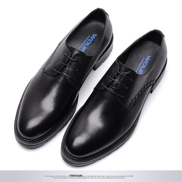 european version of the thick-soled business suit, leather shoes for men, first layer cowhide round toe strap fashion dress, Black
european version of the thick-soled business suit, leather shoes for men, first layer cowhide round toe strap fashion dress, Black