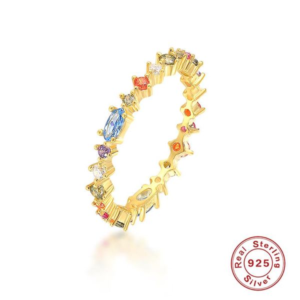 cluster rings romad real 925 sterling silver finger for women colorful zircon charm wedding jewelry rainbow bague anillo w5, Golden;silver
cluster rings romad real 925 sterling silver finger for women colorful zircon charm wedding jewelry rainbow bague anillo w5, Golden;silver