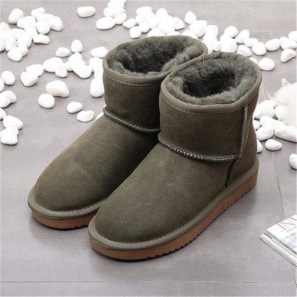 boots genuine leather natural wool snow women warm winter waterproof non-slip shoes ankle female boot, Black
boots genuine leather natural wool snow women warm winter waterproof non-slip shoes ankle female boot, Black