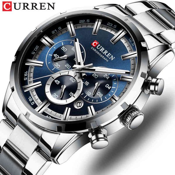 curren brand military quartz watches silver blue mens stainless steel chronograph wristwatch for male casual sporty clocks
curren brand military quartz watches silver blue mens stainless steel chronograph wristwatch for male casual sporty clocks