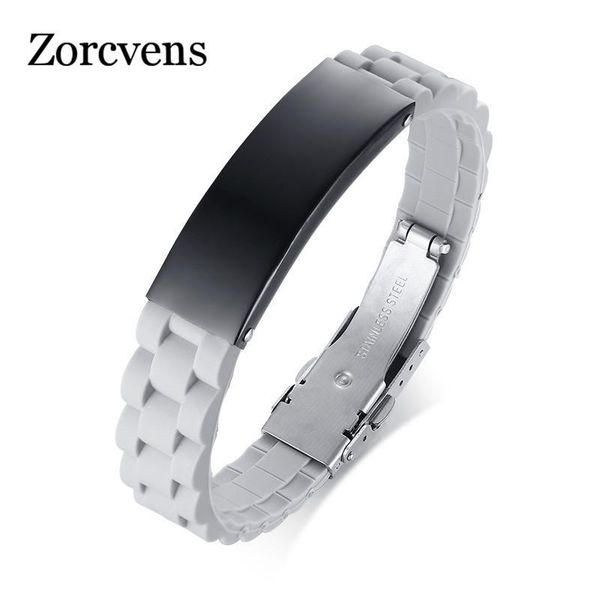 modyle stainless steel silicone black bracelet men wristband punk style design simple rubber charm link, chain
modyle stainless steel silicone black bracelet men wristband punk style design simple rubber charm link, chain