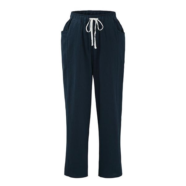 women's pants & capris vintage casual women solid color loose straight elastic high waist drawstring cotton all-match trousers, Black;white
women's pants & capris vintage casual women solid color loose straight elastic high waist drawstring cotton all-match trousers, Black;white