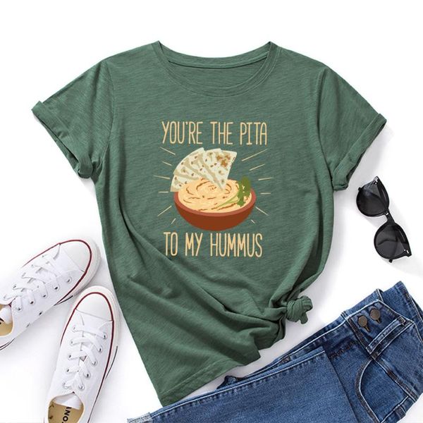 women's t-shirt funny vegan shirt hummus foodie food shirts women short sleeve cotton summer graphic t-shirts female tee clothes, White
women's t-shirt funny vegan shirt hummus foodie food shirts women short sleeve cotton summer graphic t-shirts female tee clothes, White