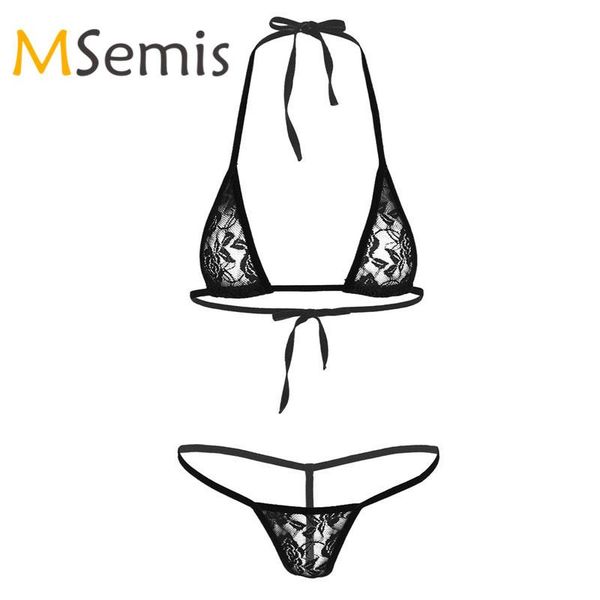 bras sets 2pcs women lingerie set bikini bra with g-string underwear lace see through sheer halterneck mini micro swimmwear, Red;black
bras sets 2pcs women lingerie set bikini bra with g-string underwear lace see through sheer halterneck mini micro swimmwear, Red;black