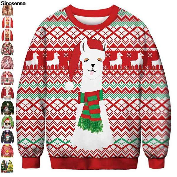 men women alpaca ugly sweater tacky christmas jumpers couple pullover holiday party xmas crew neck sweatshirt, Black
men women alpaca ugly sweater tacky christmas jumpers couple pullover holiday party xmas crew neck sweatshirt, Black