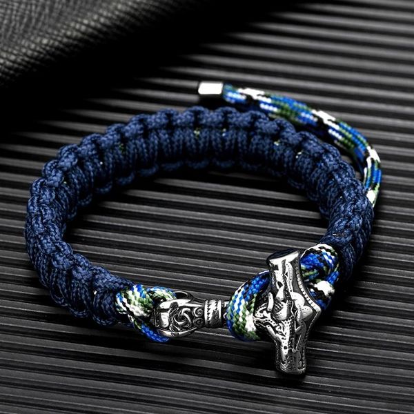 charm bracelets mkendn vikings with mjolnir men women outdoor camping military paracord wristband, Golden;silver
charm bracelets mkendn vikings with mjolnir men women outdoor camping military paracord wristband, Golden;silver