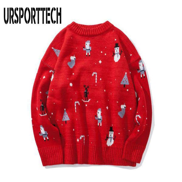 red christmas sweater men women oversize pullover couple sweaters autumn winter patchwork snowman print xmas sweater jumpers 210528, White;black
red christmas sweater men women oversize pullover couple sweaters autumn winter patchwork snowman print xmas sweater jumpers 210528, White;black